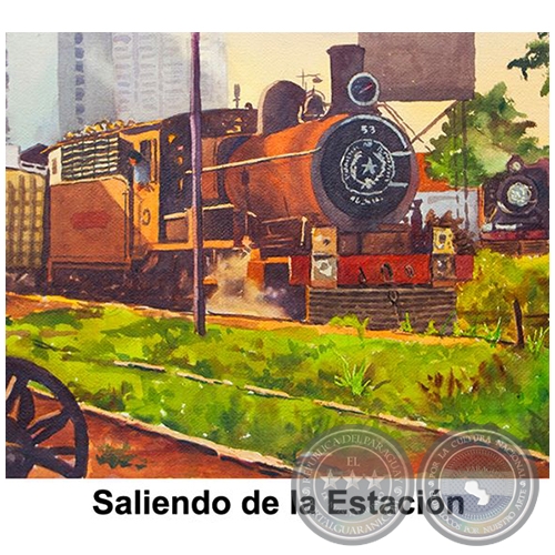 Saliendo de la Estación - Obra de Emili Aparici